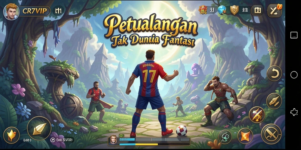 Tampilan gameplay CR7VIP yang menakjubkan dalam setiap petualangan.