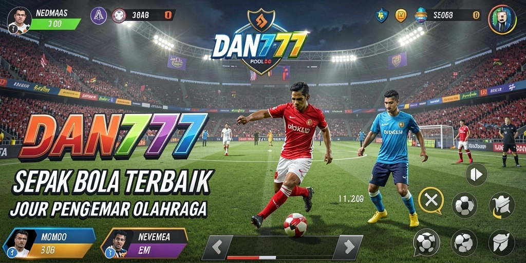 Tampilan aksi menarik dalam game sepak bola DAN777.