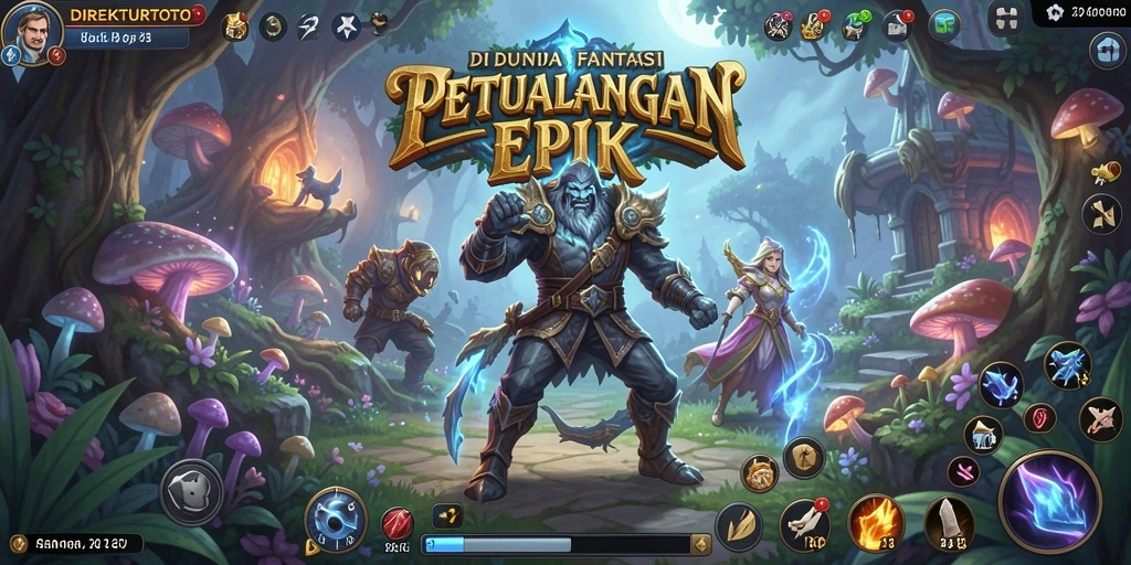 Screenshot menunjukkan petualangan epik dalam DIREKTURTOTO.