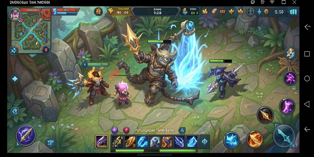 Tampilan imersif gameplay DMD686 dalam petualangan ARPG.