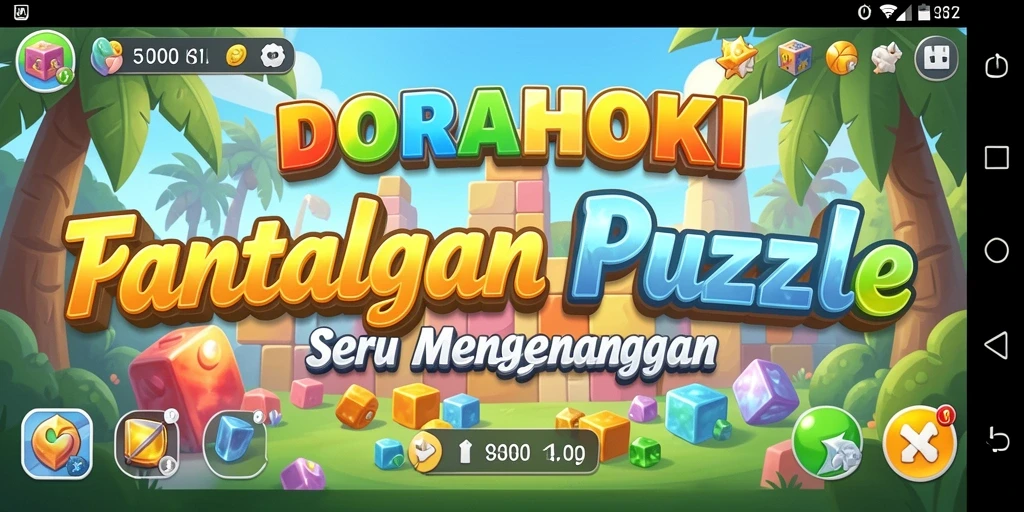 Screenshot utama DORAHOKI menampilkan gameplay seru permainan Puzzle.