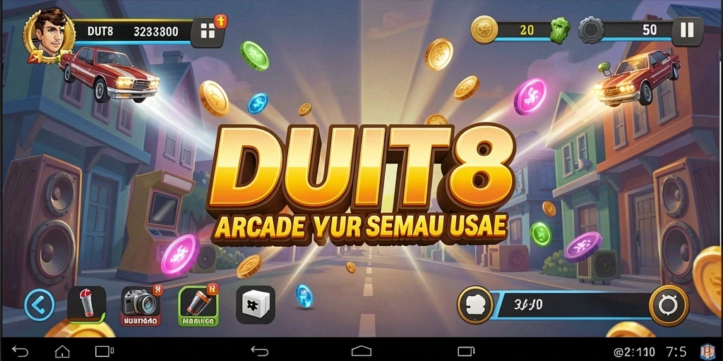 Tampilan gameplay menarik dan seru dari DUIT8.