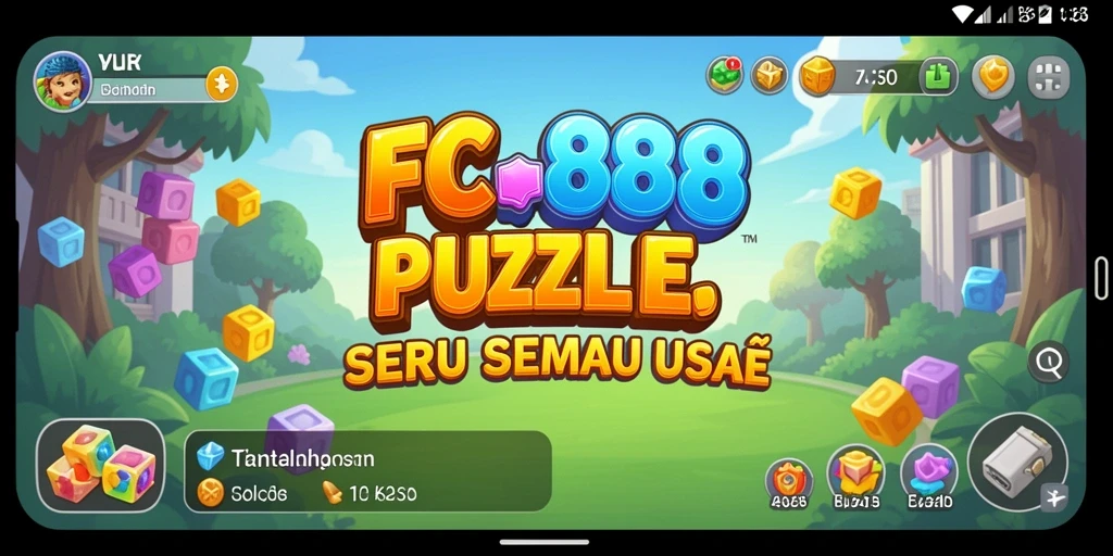 Tampilan gameplay Puzzle yang menarik dari FC888.