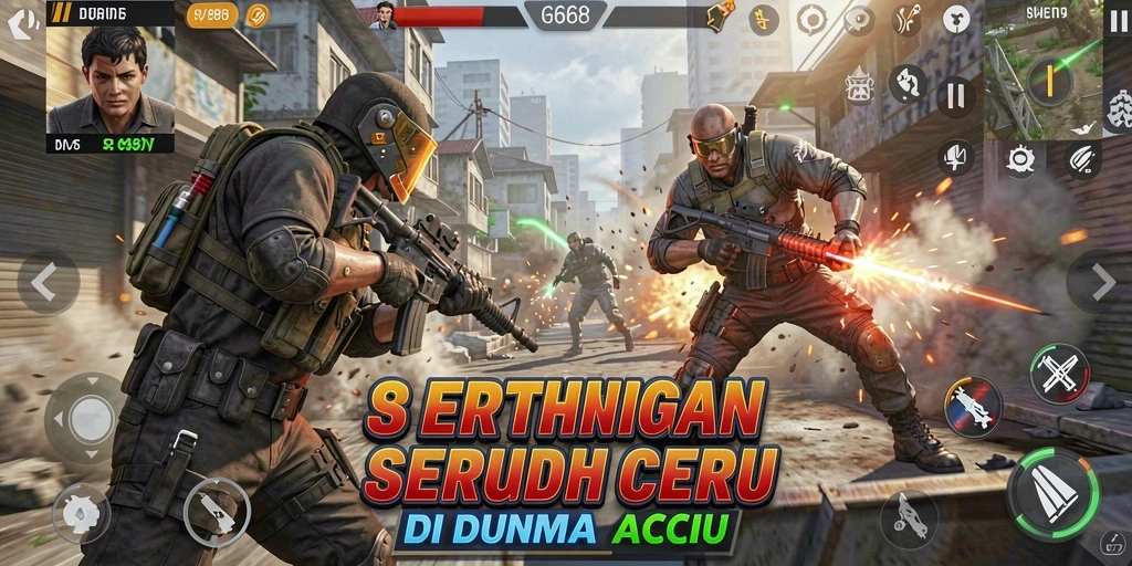 Screenshot utama G668 menunjukkan aksi pertarungan yang mendebarkan.