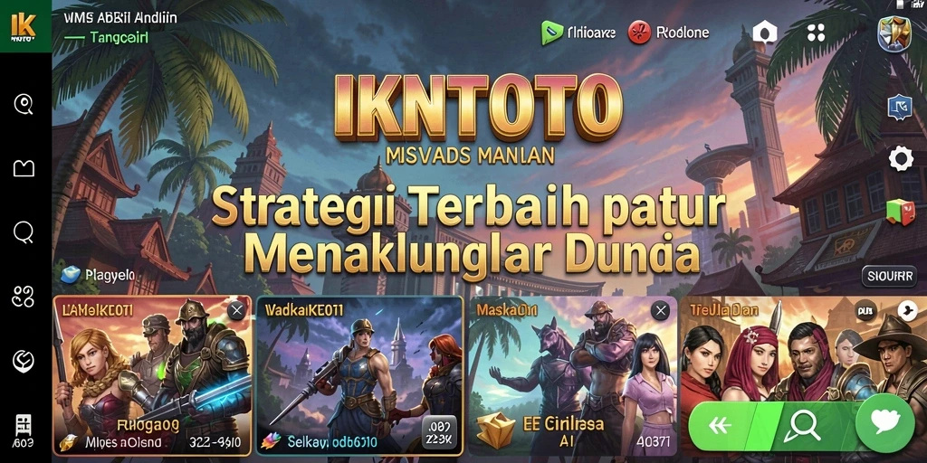 Tampilan gameplay dinamis IKNTOTO dengan strategi yang mendebarkan.