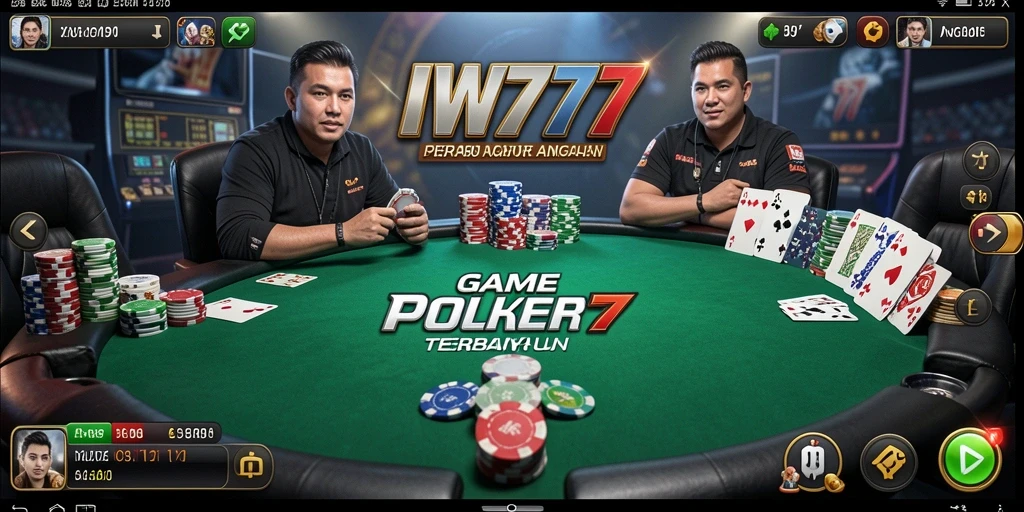 Tampilan gameplay poker yang seru dan menantang.