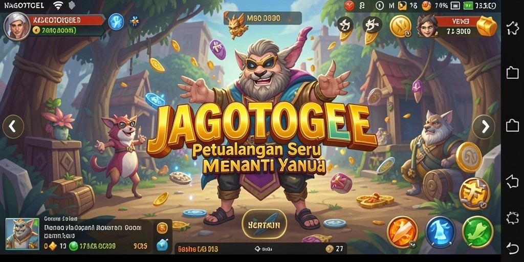 Screenshot utama JAGOTOGEL menunjukkan aksi petualangan yang mendebarkan.