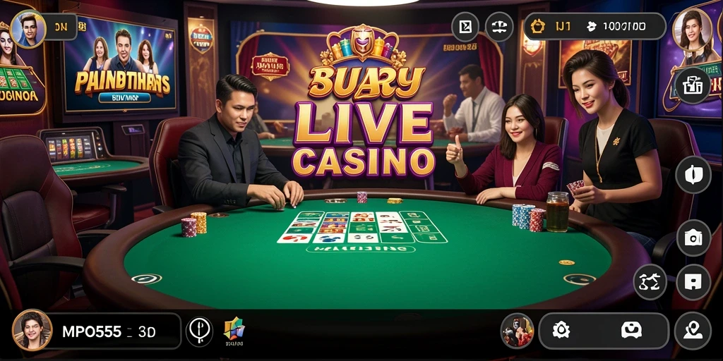 Gameplay langsung MPO555 dengan dealer profesional dan suasana kasino yang mendebarkan.