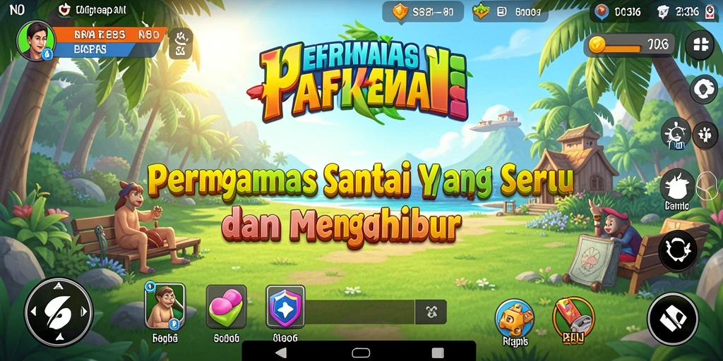 Tangkapan layar utama N06 menampilkan gameplay yang ceria dan mengasyikkan.