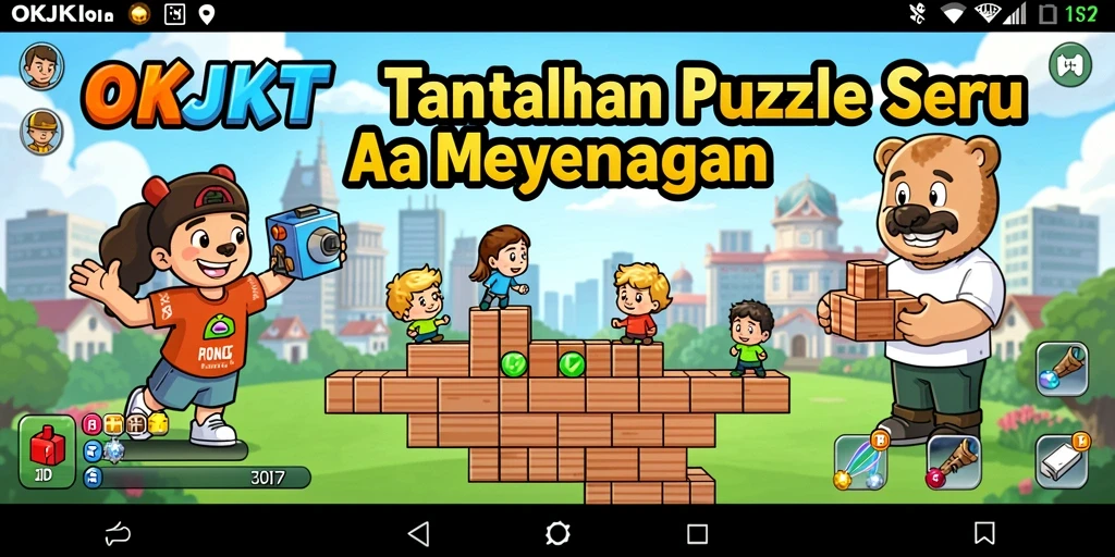 Tampilan gameplay OKJKT yang mengasyikkan dan penuh tantangan puzzle.