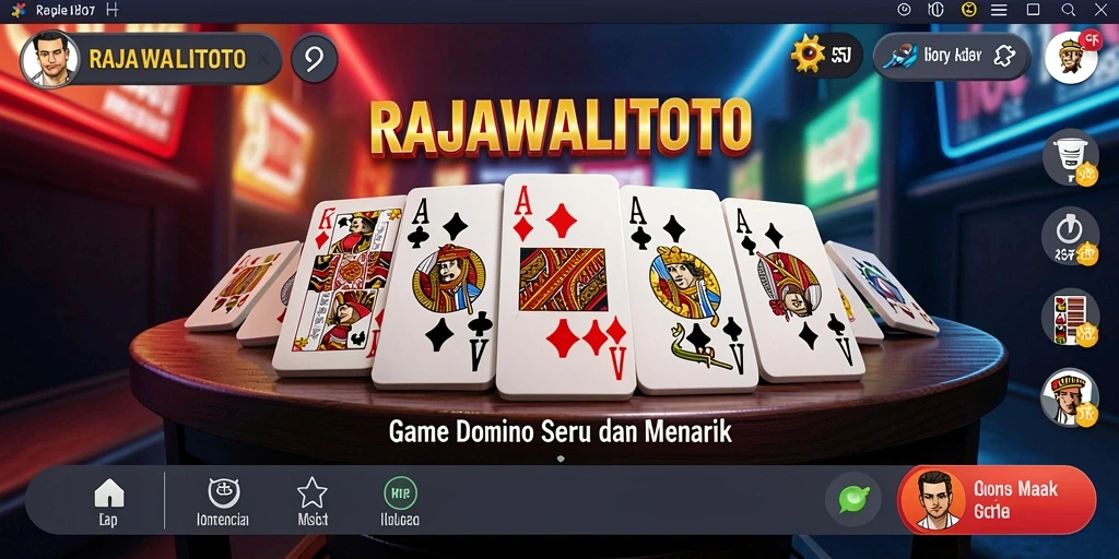 Gameplay seru RAJAWALITOTO dalam permainan Domino yang mendebarkan.