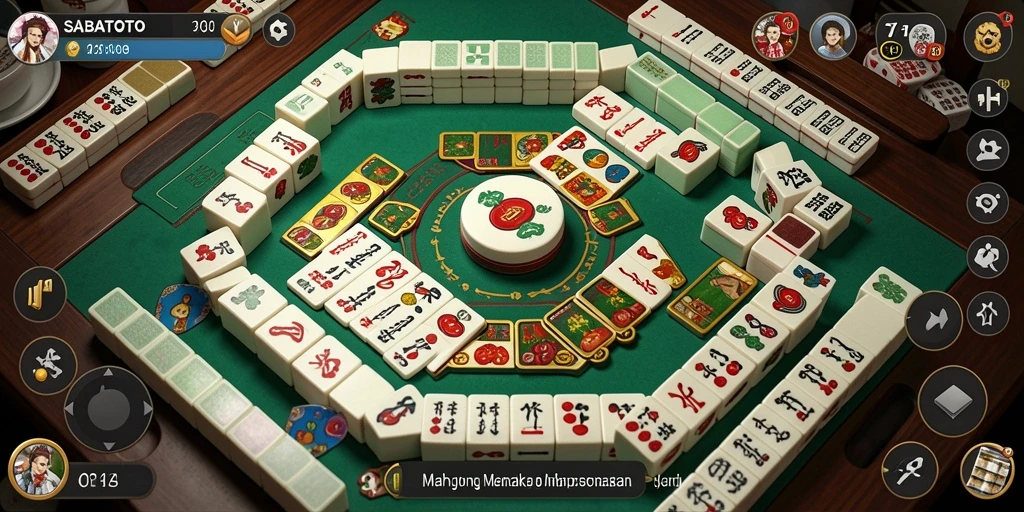 Tampilan menakjubkan dari gameplay Mahjong SABATOTO.