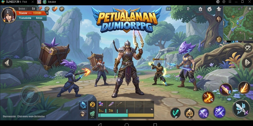 Gameplay SUNEO138 menampilkan petualangan seru di dunia MMORPG.