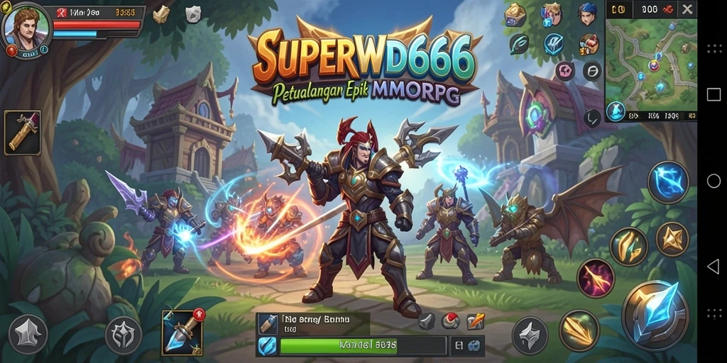 Screenshot dari gameplay epik di <strong>SUPERWD666</strong> yang menampilkan pertempuran mendebarkan.