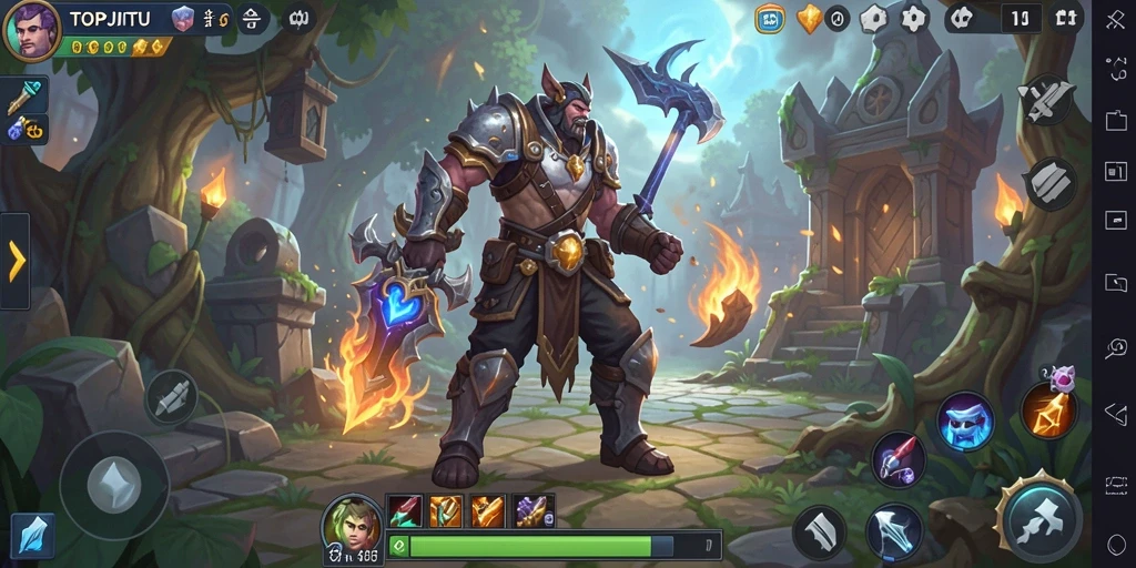 Tampilan gameplay seru dalam <strong>TOPJITU</strong> dengan pertarungan yang intens.